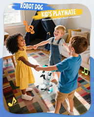 AnySun Robot Dog toy featuring touch sensors for hands-on learning.