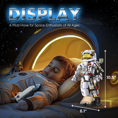 anysun Space Astronaut model in gold, white, grey for collection display.