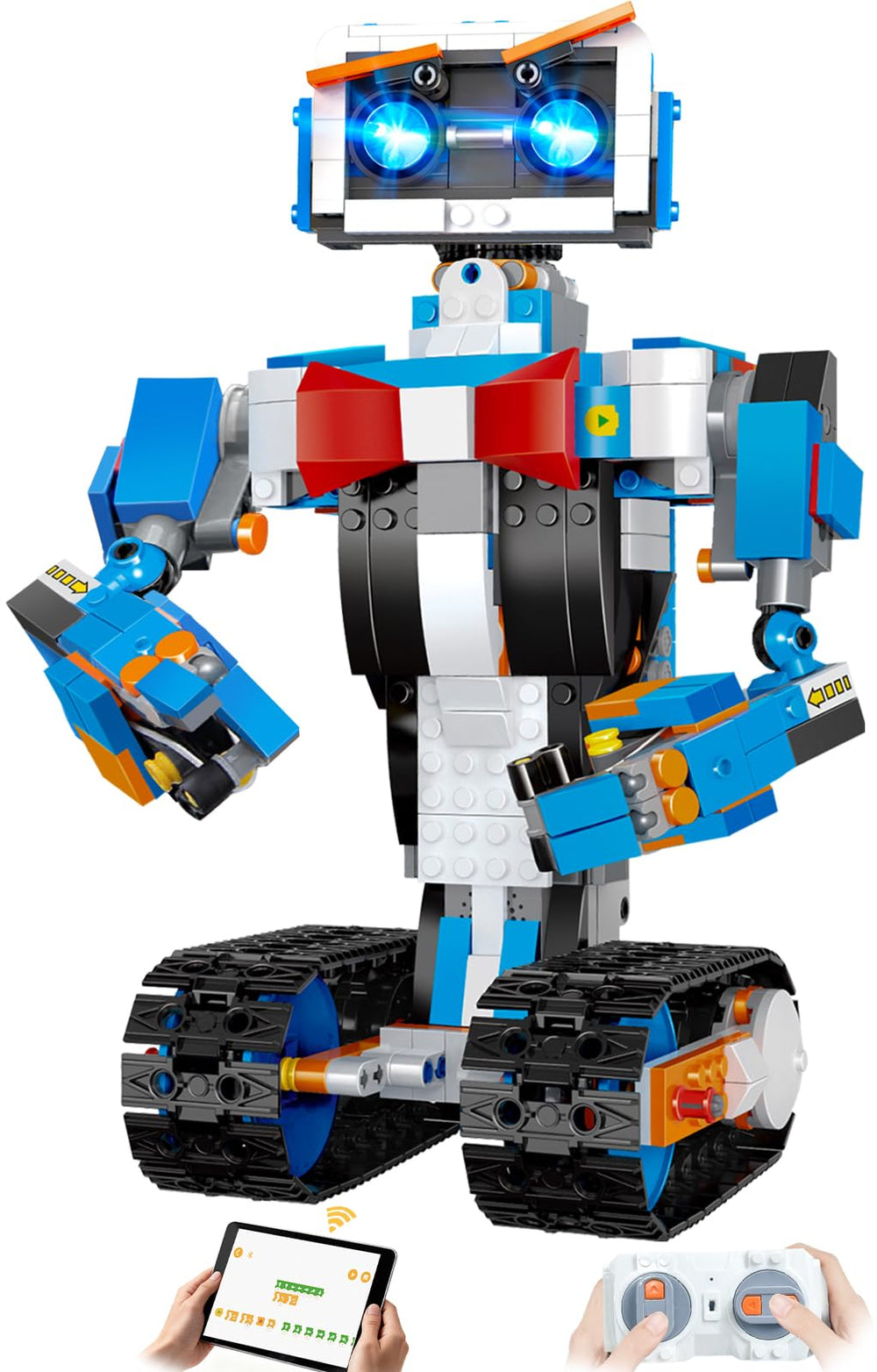 AnySun STEM Robot Kit in assembly stage, developing fine motor skills.