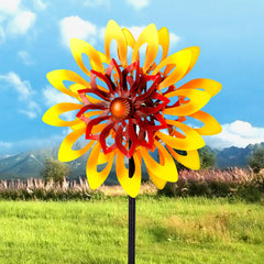 AnyTalk Sunflower Wind Spinner assembly view for easy setup and garden charm.