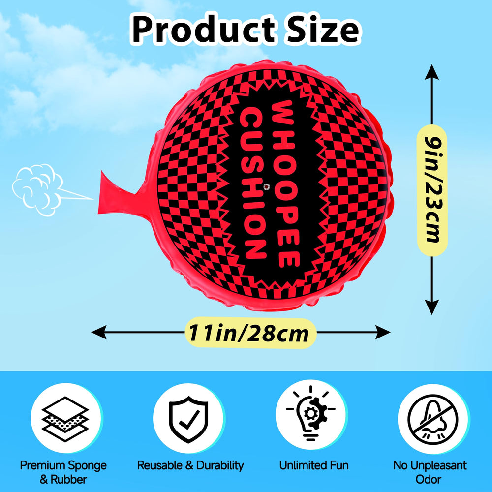 ANZUSY Whoopie Cushion self-inflating design enables fast setup before pranks.