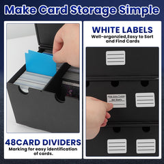 AOBOPLE trading card box capacity demonstrating space for thousands of sleeved cards.