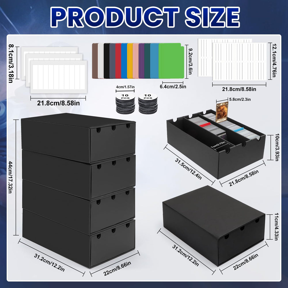 AOBOPLE trading card box dust protection highlighting dust-resistant storage.