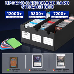 AOBOPLE trading card box labels featuring two label sheets for quick cataloging.