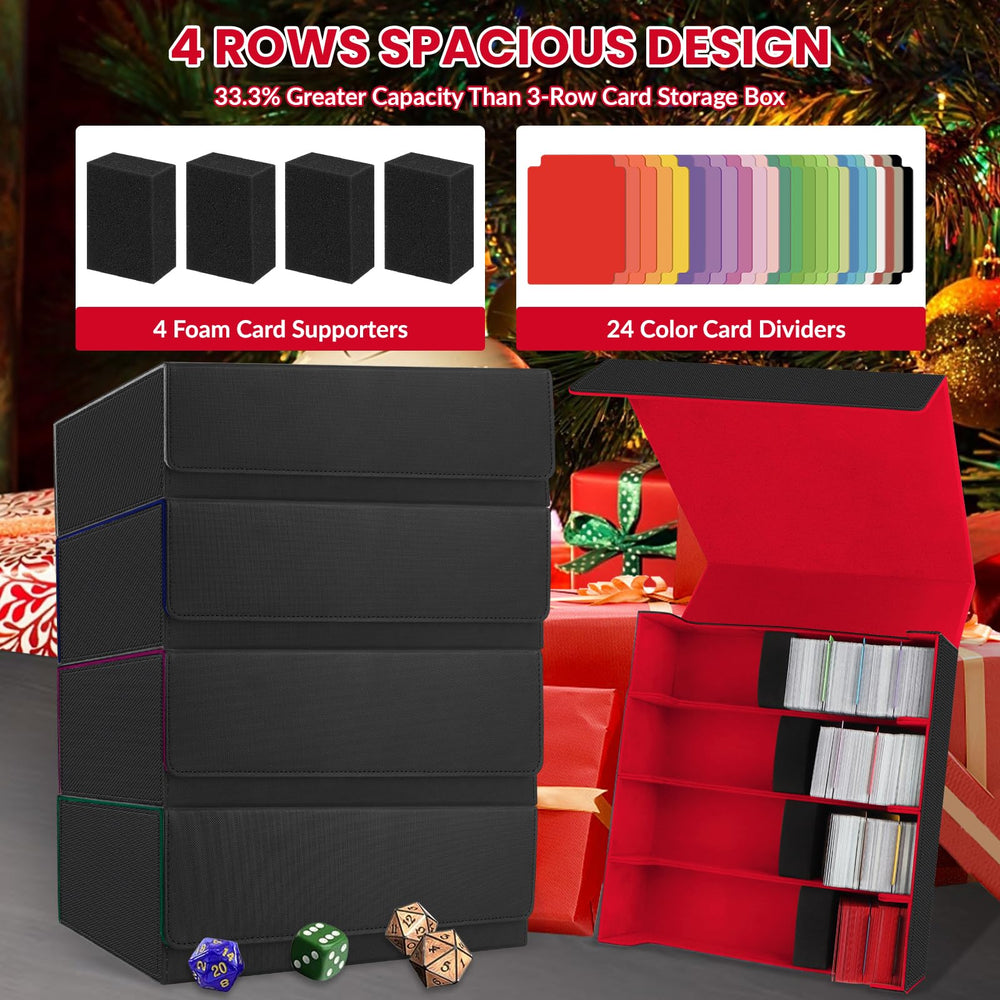 AOBOPLE trading card storage box size-dimension ensures easy deck storage.