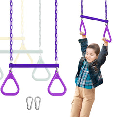 AOBOTE trapeze bar for backyard setup, easy hanging and versatile playground addition