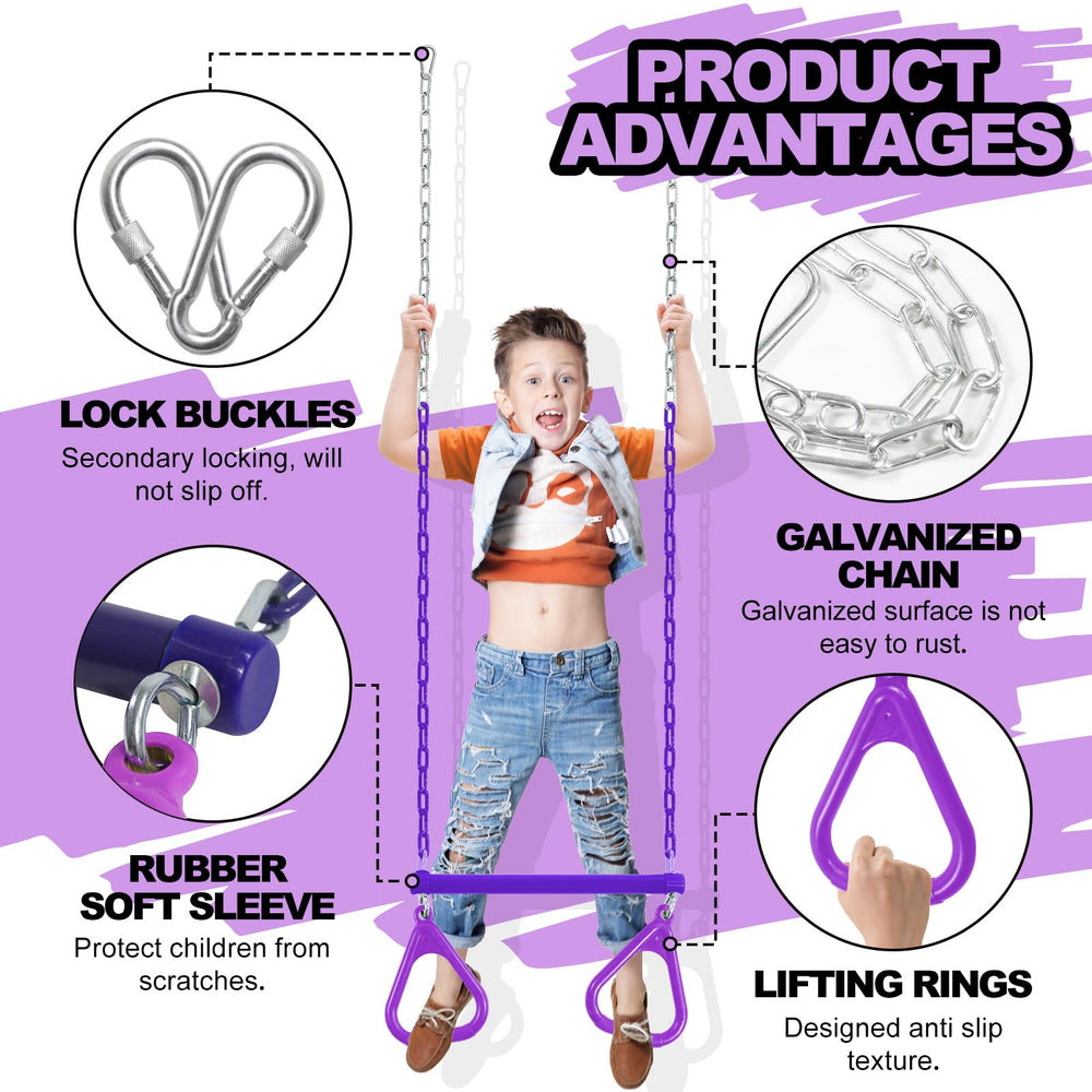 AOBOTE coated chains prevent snagging and skin scratches during play