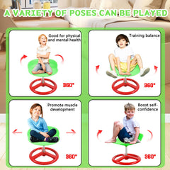 AOBOTE PP-material wobble chair side view emphasizes durability and easy cleaning.
