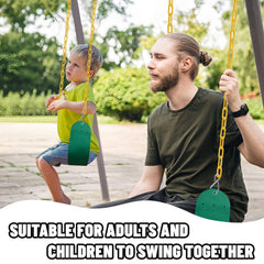 AOBOTE Swings Set 2-Pack backyard setup in sunny space