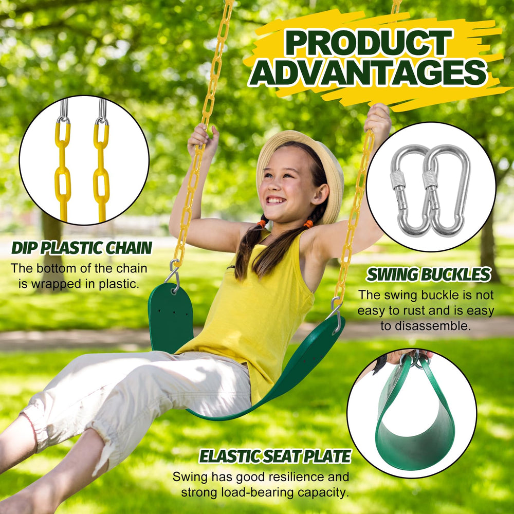 AOBOTE Swings Set 2-Pack included chains for quick installation