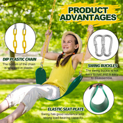 AOBOTE Swings Set 2-Pack included chains for quick installation