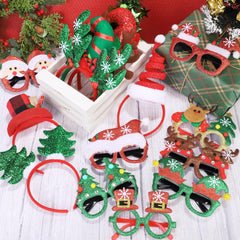 Aodaer red-top-hat glasses for bold holiday flair in group photos