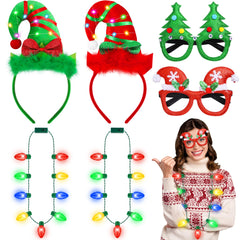 Aodaer Christmas LED headband glows brightly for parties