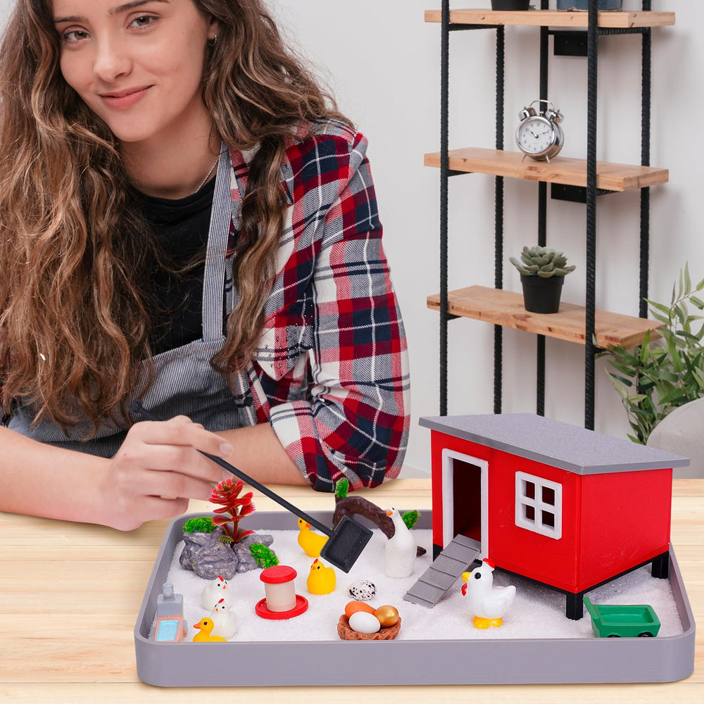 Aodomis chicken zen garden decor brightens any room with charm