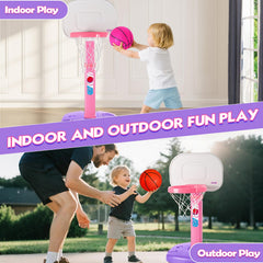 AOKESI child enjoys active play with the pink hoop.