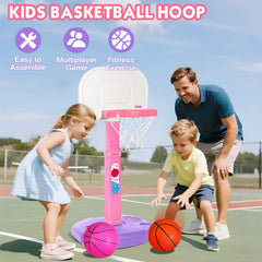 AOKESI soft mini balls accompany the hoop for safe shots.