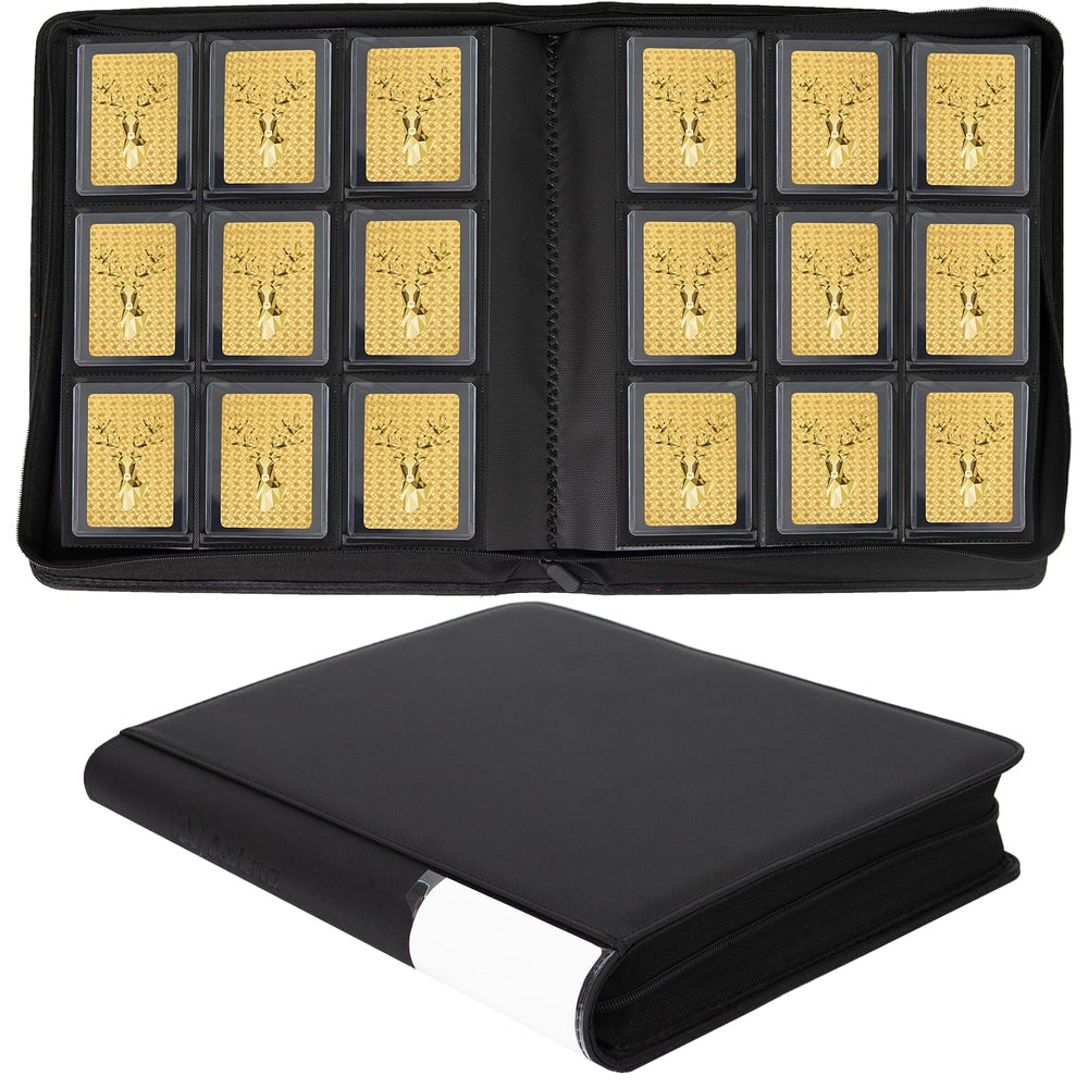 Aokna Toploader Binder with 360-capacity design for organized card storage.