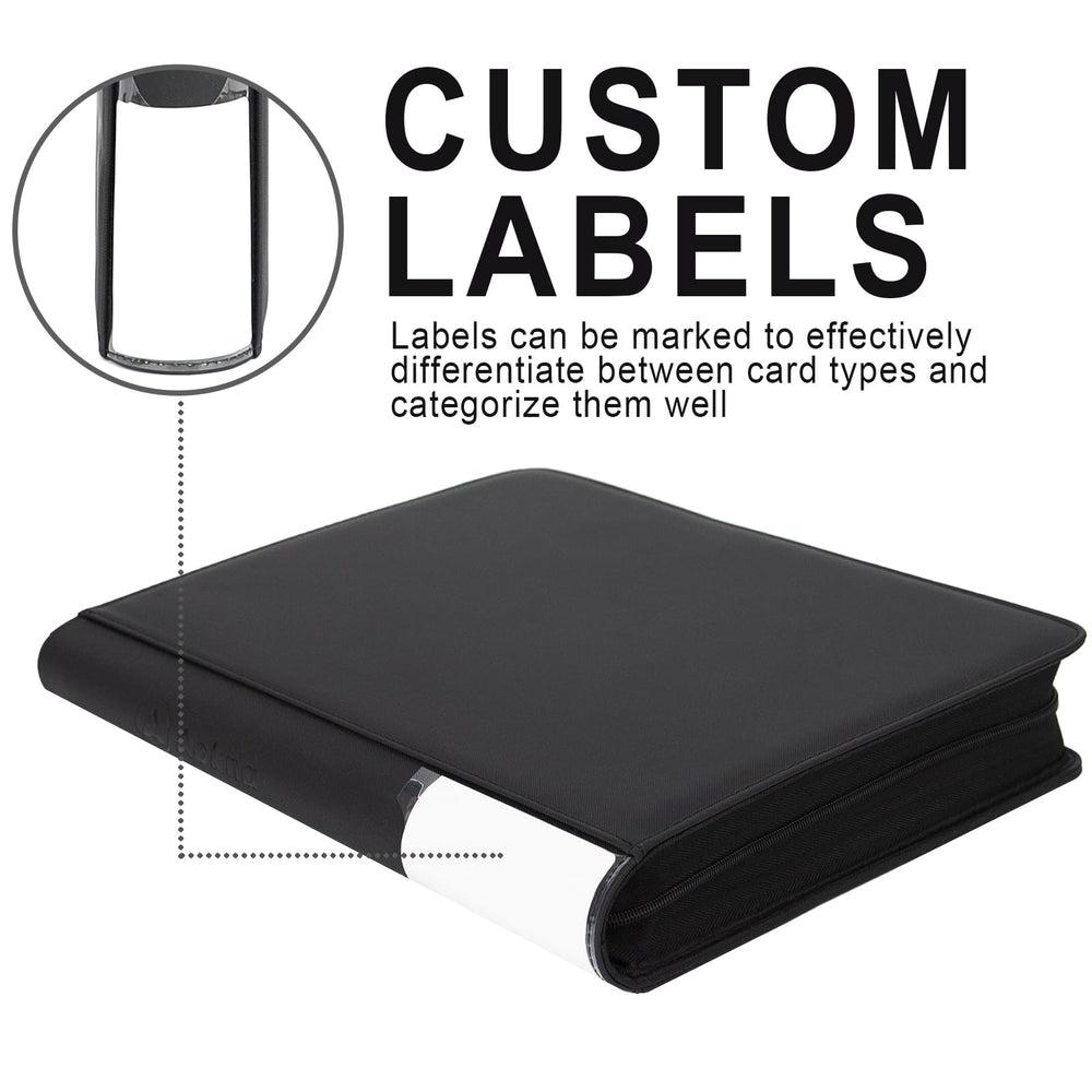 Aokna Toploader Binder compatible with 3x4 toploader cards and sports cards.
