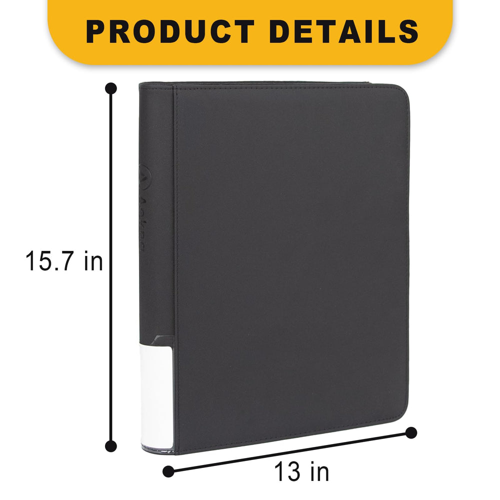 Aokna Toploader Binder shows side-loading pockets for easy card insertion.