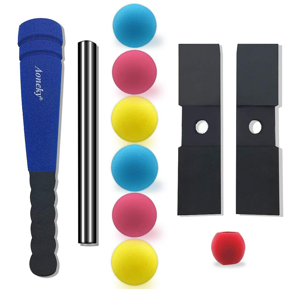 Aoneky mini foam Tball set bat ready for safe toddler practice.