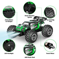 AONEPTR all-terrain suspension softens bumps for smoother off-road driving.