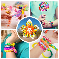AooeDomi 28-color loom bands for vibrant kid-friendly designs.