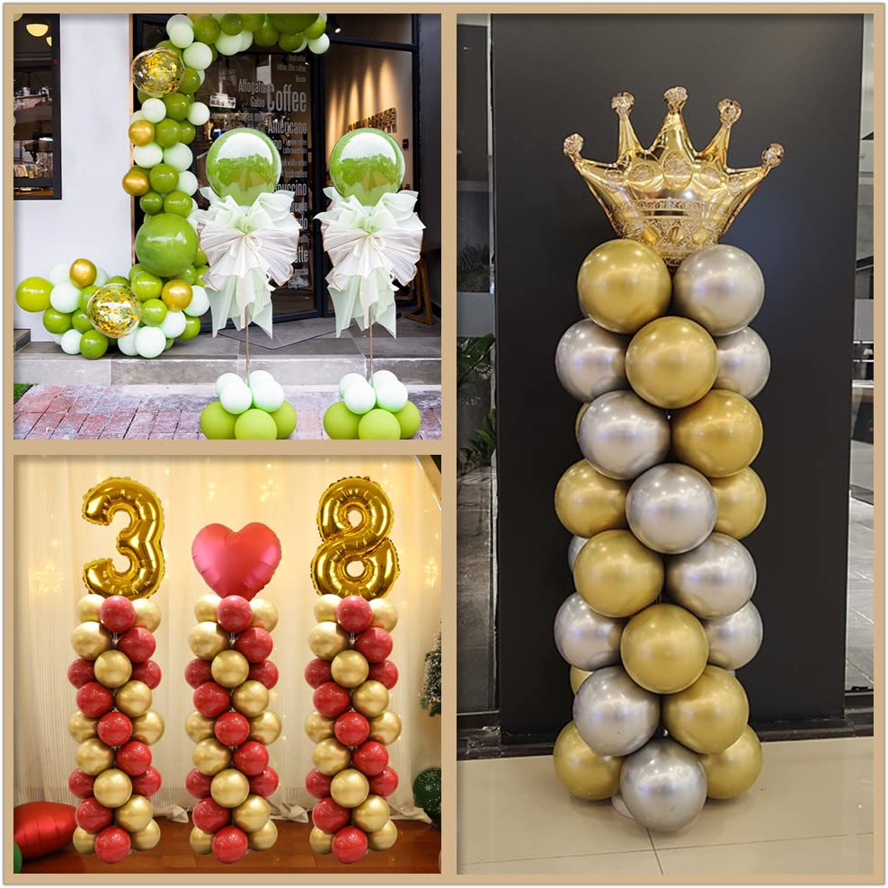 AooeDomi balloon cups and clips keep decorations neat and secure.