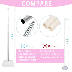 AooeDomi telescopic pole assembly eliminates joints for easy height adjustment.