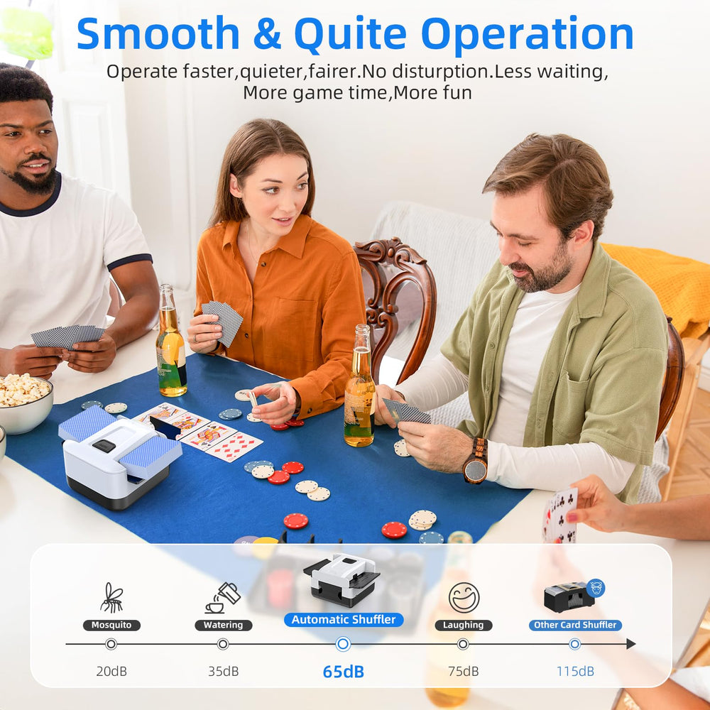 AOOELLO portable compact design fits home or travel card games.