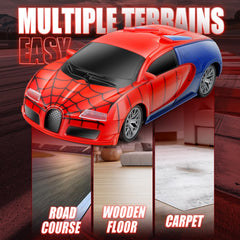 Aooess Spider RC Car red being driven by child shows easy controls