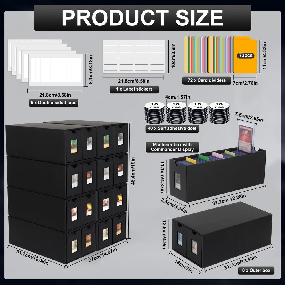 Aopule 72 color dividers for clear card classification