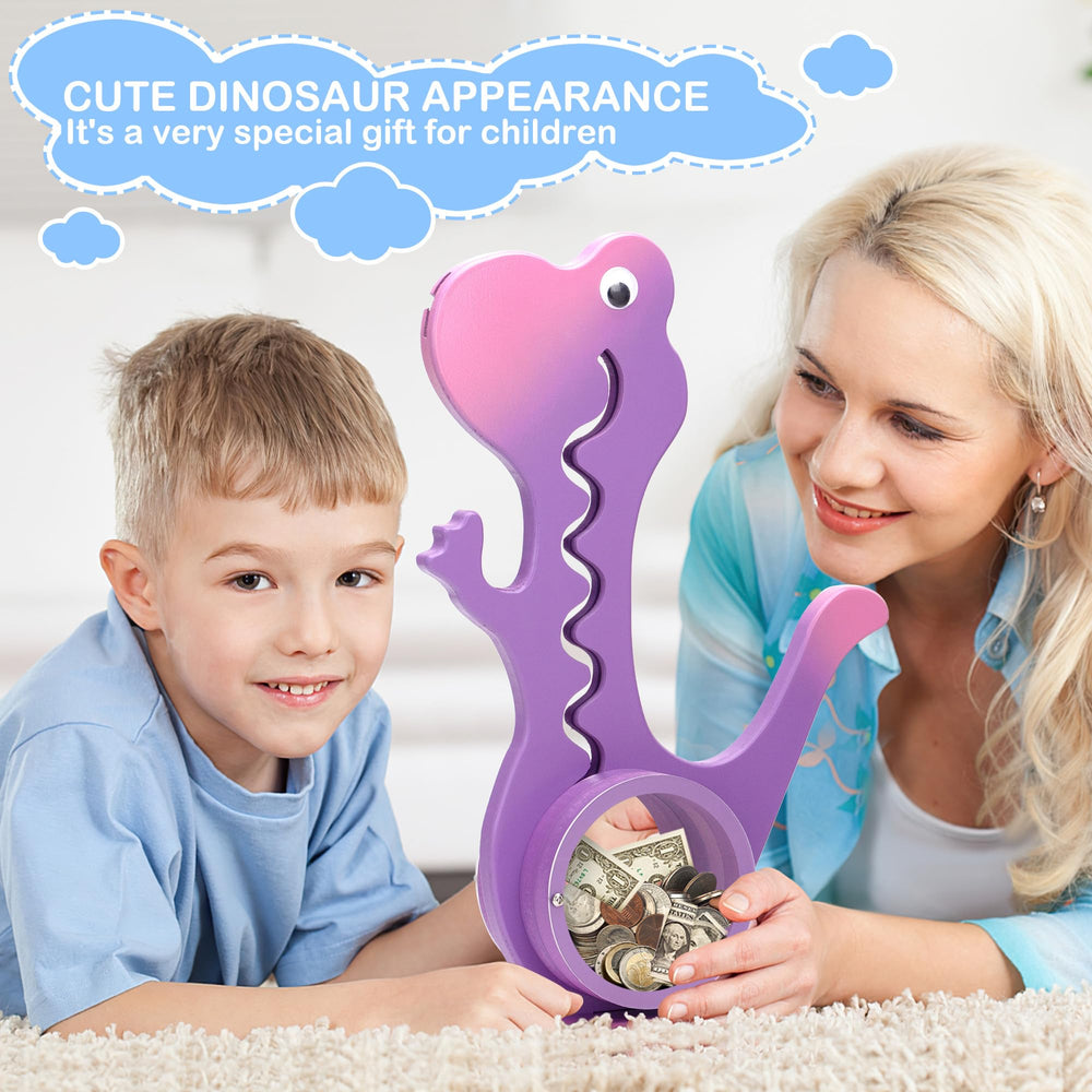 AORCMITN dino piggy bank is a gift-ready choice for birthdays and holidays.