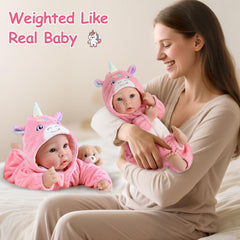 Aori 17-inch hug-friendly doll with cloth limbs for easy carrying and cuddles.
