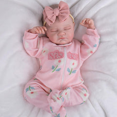 Aori 20-inch soft-cloth body provides weighted cuddling feel for realism.