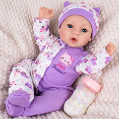 Aori lifelike reborn doll girl face with realistic features for imaginative play.