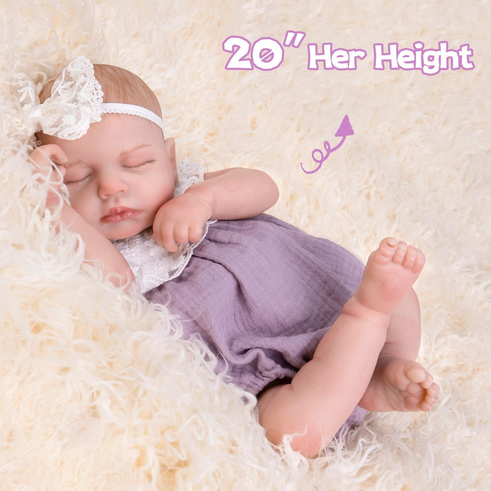Aori Realistic Reborn Baby Doll 20-inch gift box packaging ready for gifting