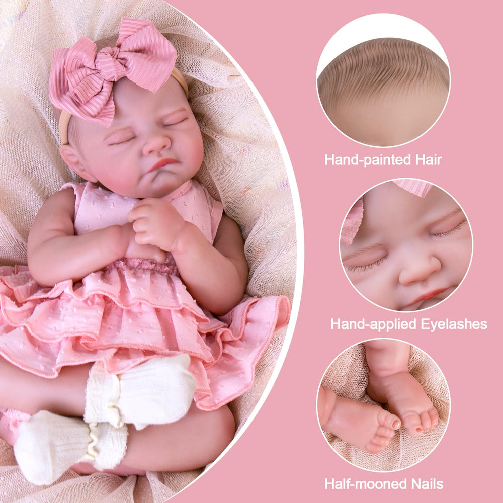 Aori Reborn Baby Doll gift set included for instant nurturing play.