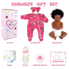Aori Reborn Baby Doll gift set appeals to kids, grandparents, collectors.