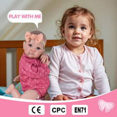 Aori Reborn Doll Girl with realistic hair and tiny hands invites tactile cuddling.