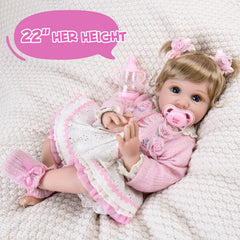 Aori Reborn gift set includes bottle, pacifier, birth certificate, outfit and gift box.