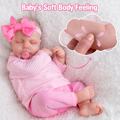 Aori Reborn Baby Dolls Girl 20inch weighted doll design for comforting hugs.