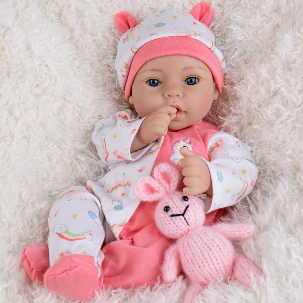 Aori Reborn 18-inch baby girl doll with lifelike features for nurturing play