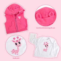Aori Reborn pink shoes finish the outfit with friendly detail.