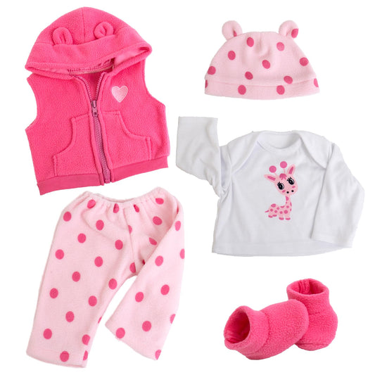 Aori Reborn doll white shirt outfit for 20-24 inch dolls, versatile base layer.