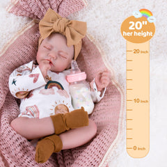 Aori reborn doll gift set with bottle and pacifier for imaginative gifting.