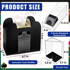 Aoriher automatic card shuffler in action saves time between rounds