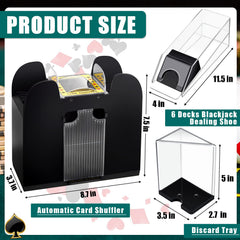 Aoriher blackjack shoe keeps dealing cards neatly during home games.
