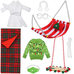 Aoriher Christmas doll sleeping bag for cozy holiday play