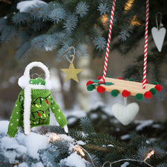 Aoriher green doll face mask for playful outfits