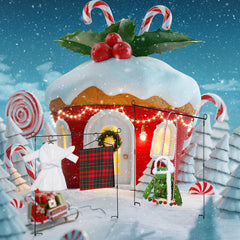 Aoriher white doll scarf adding warmth and style